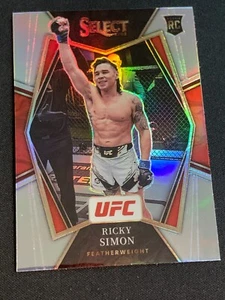 RICKY SIMON #109 - 2022 SELECT UFC - SILVER PRIZM PARALLEL RC ROOKIE - Picture 1 of 2