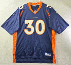 Denver Broncos TERRELL DAVIS #30 NFL Reebok Shirt blau orange Herren Größe XL - Bild 1 von 9