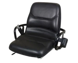 Asiento carretilla elevadora universal vinilo negro con reposacaderas | Se adapta a todos los modelos | 3100 - Imagen 1 de 3