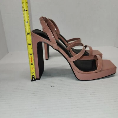 Call It Spring Alysa 5" Square Toe Block Heel Sandal Women's Size 9 - Vegan - Image 1 of 4