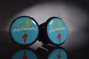 Specialized Astana team Handlebar End Plugs, Bar End Caps, endcaps black new - Picture 1 of 1