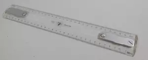 Vtg Faber Castell Drafting Machine Scale Metric 1:100 1:200 Germany Model 7300/4 - Picture 1 of 21