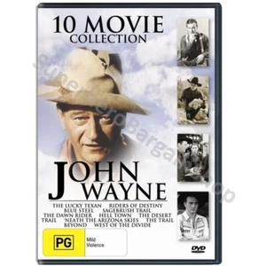John Wayne 10 Movie Collection (DVD, PAL Region Free) Black & White [NEW SEALED] - Picture 1 of 5