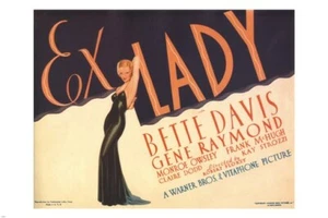 BETTE DAVIS in EX-LADY movie poster ROBERT FLOREY DRAMA 1933 hot new 20x30 - Picture 1 of 1