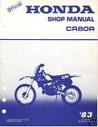 OFFICIAL HONDA CR80R Service Manual 1983 CR 80 R