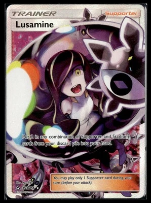 Pokemon Lusamine Full Art 153/156, Sm-Ultra Prism Holo CLEAN - Image 1 of 2