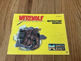 Werewolf The Last Warrior (Nintendo NES) Manual Only!
