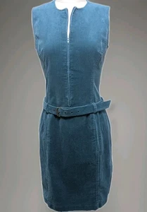 Moda Int'l Y2K Stretch Cord Gürtel Herbst Minikleid S Mod Retro  - Bild 1 von 8