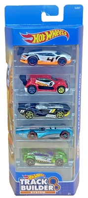 Hot Wheels Track Builder 5 Pack FKT60 2018 Mattel Gift Set 1:64 Sealed - Image 1 of 4