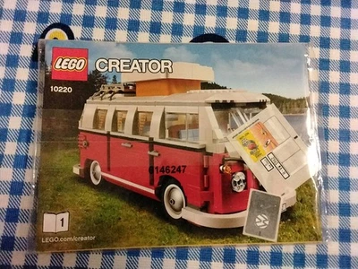 Instrucciones de construcción LEGO 10220 Creator Expert Volkswagen T1 Camping Bus con pegatina Foto 1 de 2