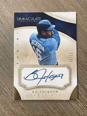 2014 Immaculate Collection Bo Jackson Auto 13/25 - Image 1 of 2