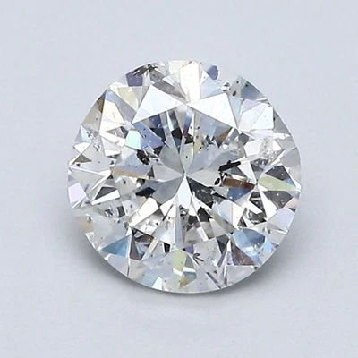 Cert. GIA 1.07 CT Round Brilliant Natural Mined Diamond Loose F color I1 clarity - Image 1 of 2