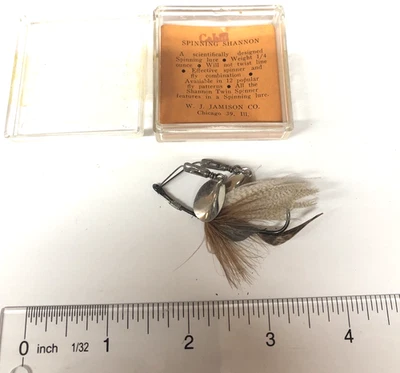 Raro W.J. Señuelo de pesca Jamison Co. Cahill Spinning Shannon 1/4 oz Foto 1 de 4