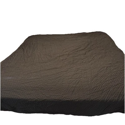 Calvin Klein Brown 100% Cotton Duvet Set Shams Textured Polka Dot Cottage Boho - Image 1 of 4