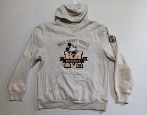 Walt Disney World Sweatshirt Adult S Hoodie Pullover Mickey Mouse Cream Vintage - Picture 1 of 7