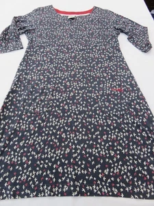 WEIRD FISH TUNIC POCKET DRESS UK 12 - NAVY & FLYING FLOCK OF BIRDS COTTON JERSEY - Picture 1 of 18
