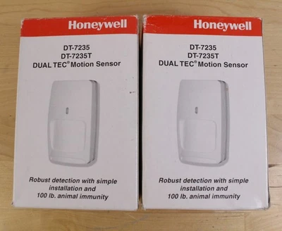 Lote de 2 sensores de movimento Honeywell DT-7235 DUAL TEC; DT-7235T - Imagem 1 de 4