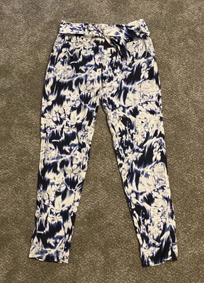 Pantalones de pierna cónica de seda Guess talla 0 Foto 1 de 4