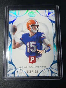 Graham Mertz - Leaf Trinity Pristine Football 2024 - Texans - Platinum - 145/199 - Bild 1 von 2