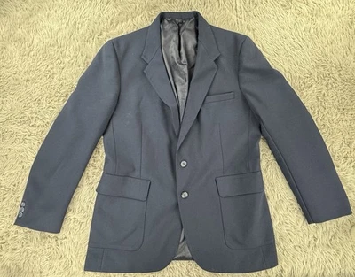 Винтажный мужской блейзер Levi's 44L темно-синий - Изображение 1 из 4