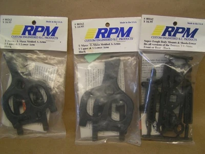 "NEW"  RPM TRAXXAS T-MAXX / E-MAXX  A-Arms & Body Mounts, 2ea. 80262, 1ea. 80162 - Image 1 of 4