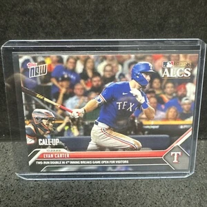 EVAN CARTER XRC 2023 TOPPS NOW #1037 TEXAS RANGERS ALCS GAME 7 Call Up - Bild 1 von 2