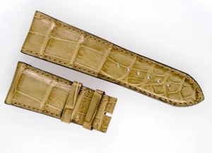 Cornelius Kaufmann Lederband Alligator Herren braun 24/20 für Faltschließe  - Picture 1 of 2