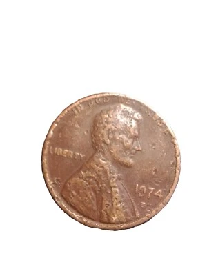 1974 D Error Coin S Over D Ungraded, Circulated Errors On Front And Back - Image 1 of 4