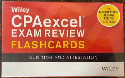 CPA Excel Exam Review Auditing and Attestation Flashcards by Wiley  Foto 1 de 2