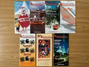 Lot of 7 BEARSKIN AIRLINES timetables 1994-2002 timetable schedule Canada - Picture 1 of 1