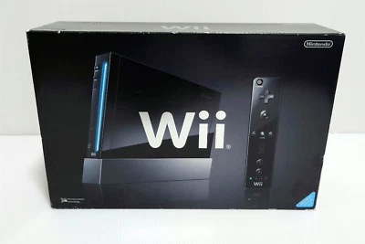 Nintendo Wii Heimkonsole Schwarz Farbe Japanische Version aus Japan - Bild 1 von 4