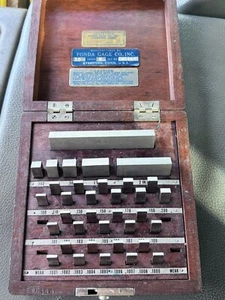 FONDA Steel Gage Block Set, - 38 Pieces .1001 - 4 inch EWE144 Missing 4 - Picture 1 of 7