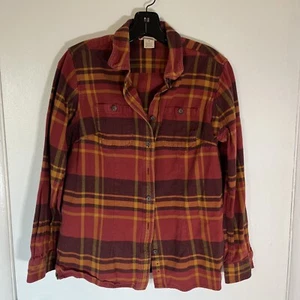 Duluth Women's Small Free Swingin Long Sleeve Flannel Twill Shirt Plaid 65505 - Picture 1 of 8