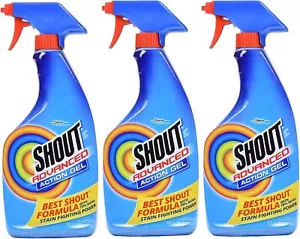 3-Pack Shout Advanced Laundry Stain Remover Gel, Breaks Down 100+ of Stains 22oz - Picture 1 of 7