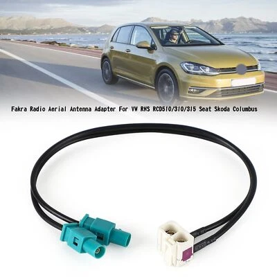 Fakra Radio Aerial Antenna Adapter For VW RNS RCD510/310 Seat Skoda Columbus  U4 Foto 1 de 4