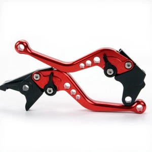 Motocycle Brake Clutch Levers Short For HONDA XL125V Varadero 2004-2013 RED - Picture 1 of 11