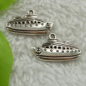 Kostenloser Versand 120 Stck. Tibetisches Silber Segelboot Charms 25x15mm B2758 - Bild 1 von 4