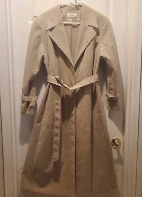 Lili Anne London Leathers Genuine Suede Trench Coat L  - Imagem 1 de 4