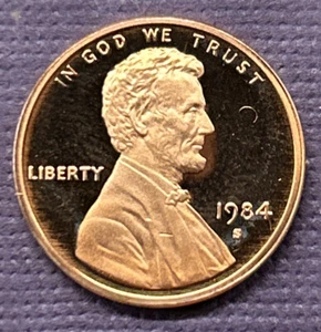 1984 S Proof Lincoln Cent From Proof Set With Free Shipping - Picture 1 of 2