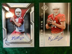 LOT OF TWO (2) DIFFERENT *RYAN LINDLEY AUTOGRAPH* NFL CARDS - Picture 1 of 2