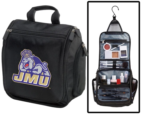 JMU Cosmetic Bag- James Madison Shaving Kit -Travel Bag Dopp Kit Men Cover
