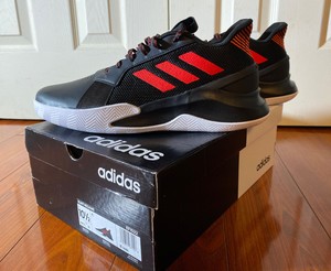 red adidas cloudfoam shoes