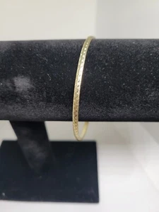Women's 9'' Silver Etched Tone Bracelet - Picture 1 of 3