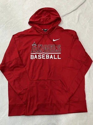LA Angels Authentic Nike Dri Fit Hooded Pullover Sweatshirt 3XL - Image 1 of 4