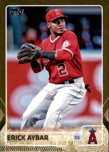 2015 Series 1 Erick Aybar #d /2015 Gold Parallel Insert PWE Angels #294 - Picture 1 of 2