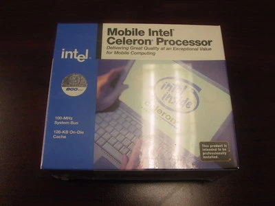 Vintage & NEW Intel Mobile Celeron 800 MHz CPU SL5CB BXM80526B800128 - Image 1 of 2