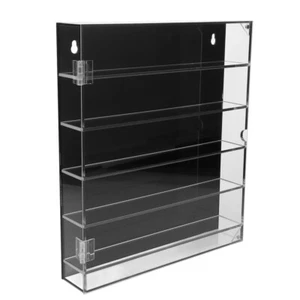Toy Car Wall Mounted Storage Rack Acrylic Compartment Shelf Desktop Display - Picture 1 of 12