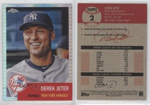 2022 Topps Chrome Platinum Anniversary Prism Refractor Derek Jeter #2 HOF