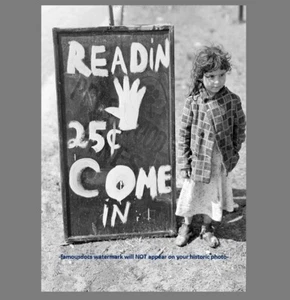 Mystische Wahrsagerin FOTO Hellseherin Zigeunerin 1940 Kinder - Bild 1 von 2