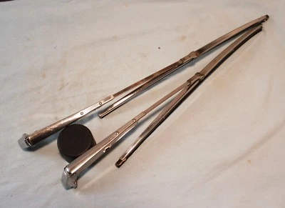 64 Oldsmobile Dynamic 88 convertilbe Starfire windshield wiper arms blades - Image 1 of 3